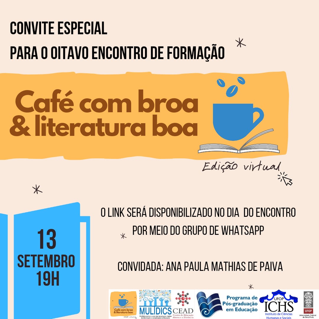 08-09-2022 Oitavo encontro do Cafe com broa e literatura boa setembro 2022