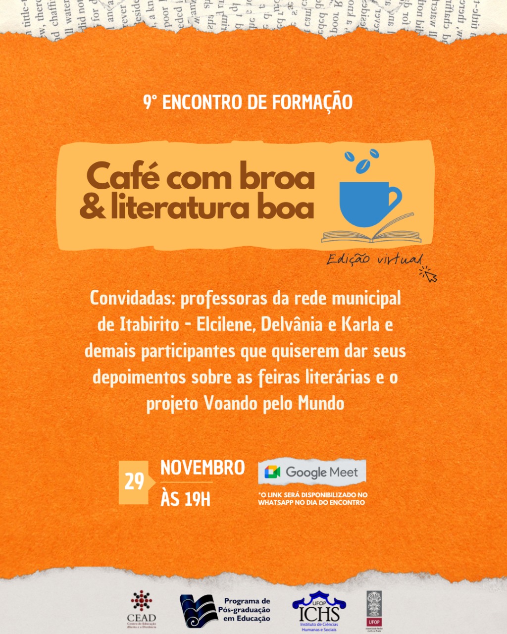 28-11-2022 NONO ENCONTRO CAFE COM BROA E LITERATURA BOA